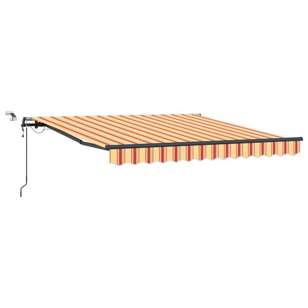 vidaXL Tessuto per Tenda Giallo e Arancione 300 x 250 cm Poliestere