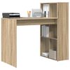 vidaXL Scrivania Rovere Sonoma 108 x 55 x 103.5 cm Legno multistrato