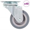 vidaXL Ruote Girevoli 48 pz 50 mm