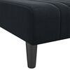 vidaXL Divano Letto a L Nero 260x140x70 cm in Velluto