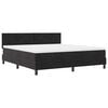 vidaXL Letto a Sorgente LED con testiera Nero 180 x 200 cm Velluto