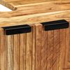 vidaXL Credenza 3 pcs Marrone 60 x 33 x 75 cm Legno massello di acacia