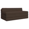 vidaXL Divano Letto Pieghevole Tortora 120 x 60 x 49 cm Tessuto