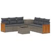 vidaXL Set di divani 8 pz Grigio e Grigio Scuro