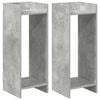 vidaXL Supporto per piante 2 pz Grigio Cemento 30 x 30 x 80 cm