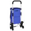 vidaXL Carrello della spesa Blu 47 x 39 x 100,5 cm Tessuto Oxford