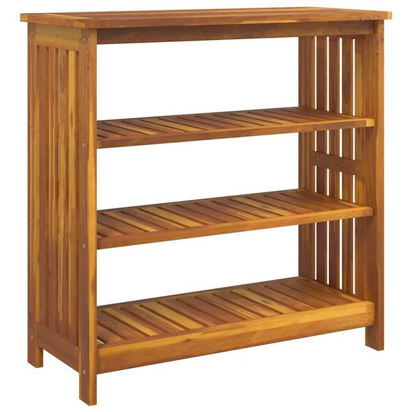 vidaXL Mobiletto da Giardino con lo scaffale Marrone 75 x 35 x 70cm