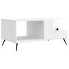 vidaXL Tavolino da salotto Bianco Lucido 90 x 50 x 40 cm
