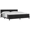 vidaXL Letto a molle con testiera Nero 200 x 200 cm Velluto