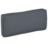vidaXL Cuscino Tessuto Oxford Antracite 120 x 50 x 12 cm