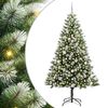 vidaXL Albero di Natale artificiale con rami snodati e neve imbiancata