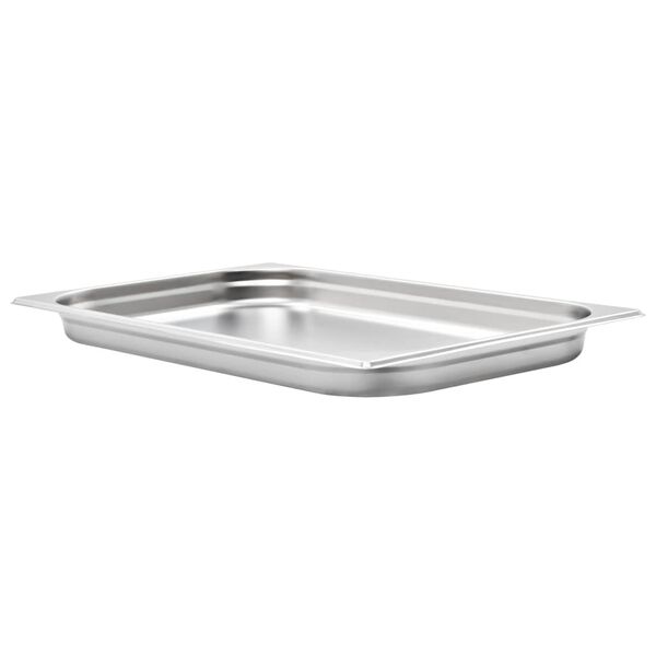 vidaXL Contenitori Gastronorm 4 pz GN 1/1 40 mm in Acciaio Inox