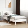 vidaXL Letto senza Materasso Bianco 90x190 cm in Legno Massello Pino