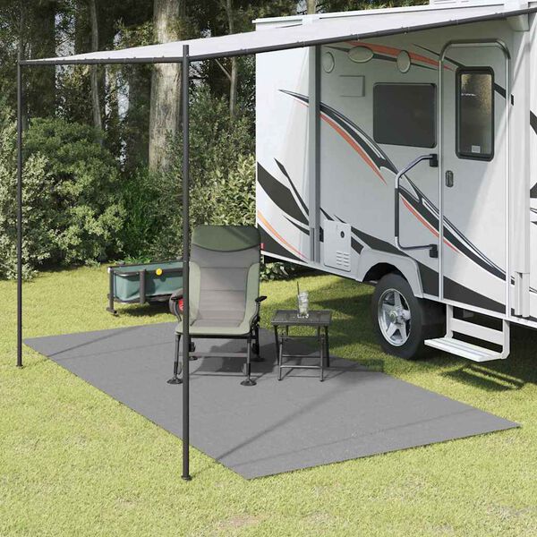 vidaXL Tappeto da Tenda Antracite 300 x 200 cm Poliestere