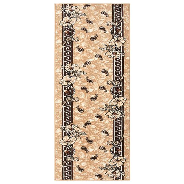 vidaXL Tappeto Lungo in BCF Beige 100x250 cm