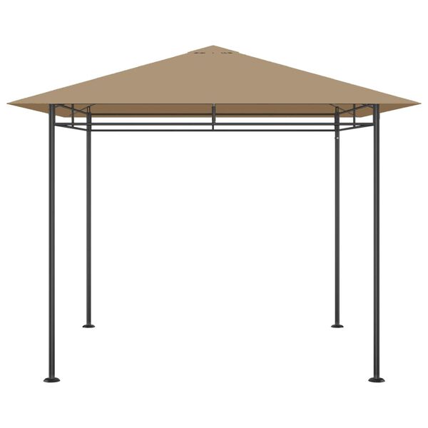 vidaXL Gazebo 3x3x2,7 m Grigio Talpa 180 g/m²