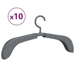vidaXL Grucce Estensibili 10 pz Grigie