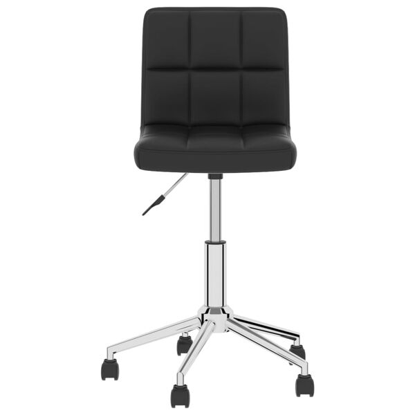 vidaXL Sedie da Pranzo Girevoli 4 pz Nere in Similpelle