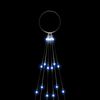 vidaXL Albero di Natale Pennone Blu 108 LED 180 cm