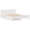vidaXL Letto senza Materasso Bianco 140x200 cm Legno Massello di Pino