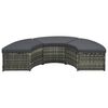 vidaXL Set Divani da Giardino 7 pz con Cuscini in Polyrattan Grigio