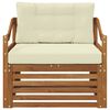 vidaXL Set di divani da esterno Legno di Acacia Massello Naturale