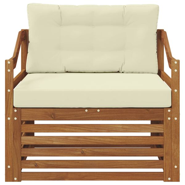 vidaXL Set di divani da esterno Legno di Acacia Massello Naturale