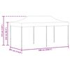 vidaXL Tenda Party Antracite 291 x 580 x 315 cm Tessuto Oxford