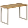 vidaXL Tavolo da Pranzo 115x55x76 cm Legno Massello di Mango e Acciaio