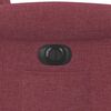 vidaXL Poltrona Elettrica Reclinabile Rosso Vino in Tessuto