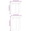 vidaXL Tavolino da salotto 2 pcs Naturale