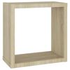 vidaXL Mensole a Cubo 6 pz Rovere Sonoma 30x15x30 cm