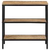 vidaXL Tavolo Consolle 70x35x70 cm in Legno Massello di Mango Grezzo