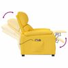 vidaXL Poltrona Alzapersona Massaggiante Gialla in Tessuto