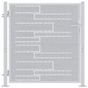 vidaXL Cancello da giardino Argento 85 x 97 cm Acciaio inossidabile