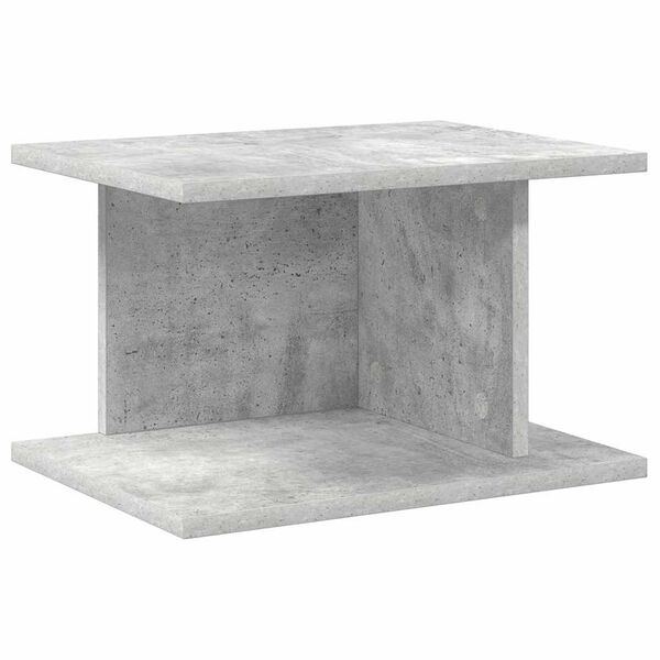 vidaXL Comodino Grigio cemento 40 x 30 x 25 cm Legno multistrato