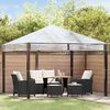 vidaXL Sostituzione Copertura Gazebo Trasparente 300 x 300 x 26 cm PVC