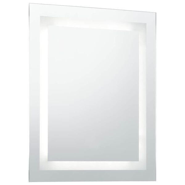 vidaXL Specchio LED da Bagno con Sensore Tattile 60x80 cm