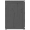 vidaXL Contenitore per Bucato Grigio 44x44x66 cm Legno Massello Pino