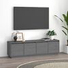 vidaXL Mobile Porta TV Grigio 156x37x45 cm in Legno Massello di Pino