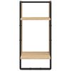 vidaXL Set Mensole Parete con Aste 6pz Rovere Sonoma Legno Multistrato