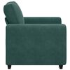 vidaXL Divano Sedia Verde Scuro 100x77x82 cm Velluto