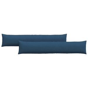vidaXL Cuscini da Divano 2 pcs Blu 200 x 40 cm Tessuto