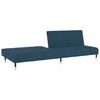 vidaXL Divano Letto a 2 Posti Blu in Velluto