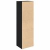 vidaXL Libreria Rovere Nero 31x24x102 cm in Legno Multistrato