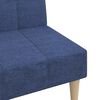 vidaXL Divano Letto a 2 Posti Blu in Tessuto