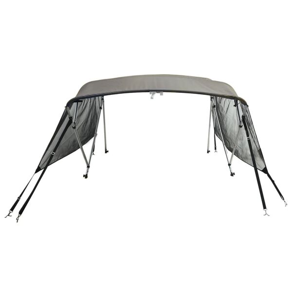 vidaXL Bimini Prua con Pareti Laterali Rete 4Archi 243x(200-213)x137cm