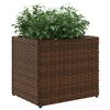 vidaXL Fioriere da Giardino 2 pz Marrone 36x30x32 cm in Polyrattan