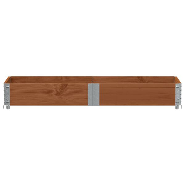 vidaXL Poggiapiedi da Giardino Marrone 150x50cm Legno Massello di Pino