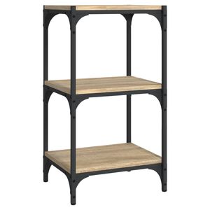 vidaXL Libreria Rovere Sonoma 40x33x70,5cm Legno Multistrato e Acciaio